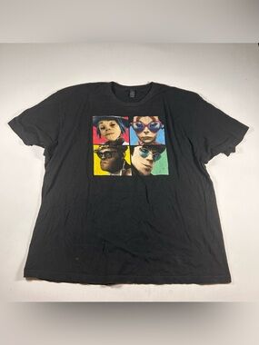 GORILLAZ Black Rock / Rap T-Shirt Mens 3XL RARE Tour Concert Tultex Faded VTG